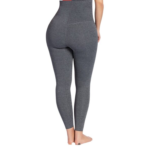 Curveez® High Waisted Shaping Grey Leggings Sz LG  CUR44819 - Picture 3 of 9